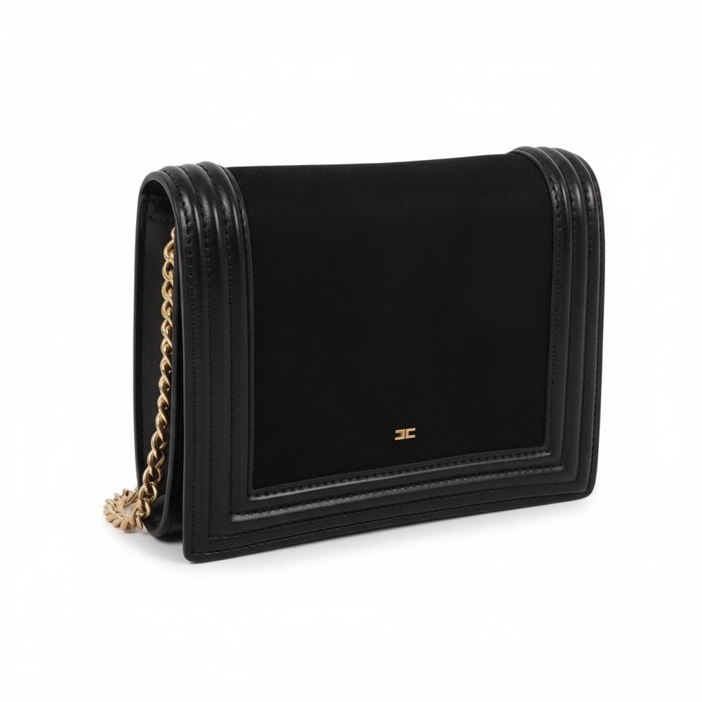 Chic Black Leather Women's Clutch